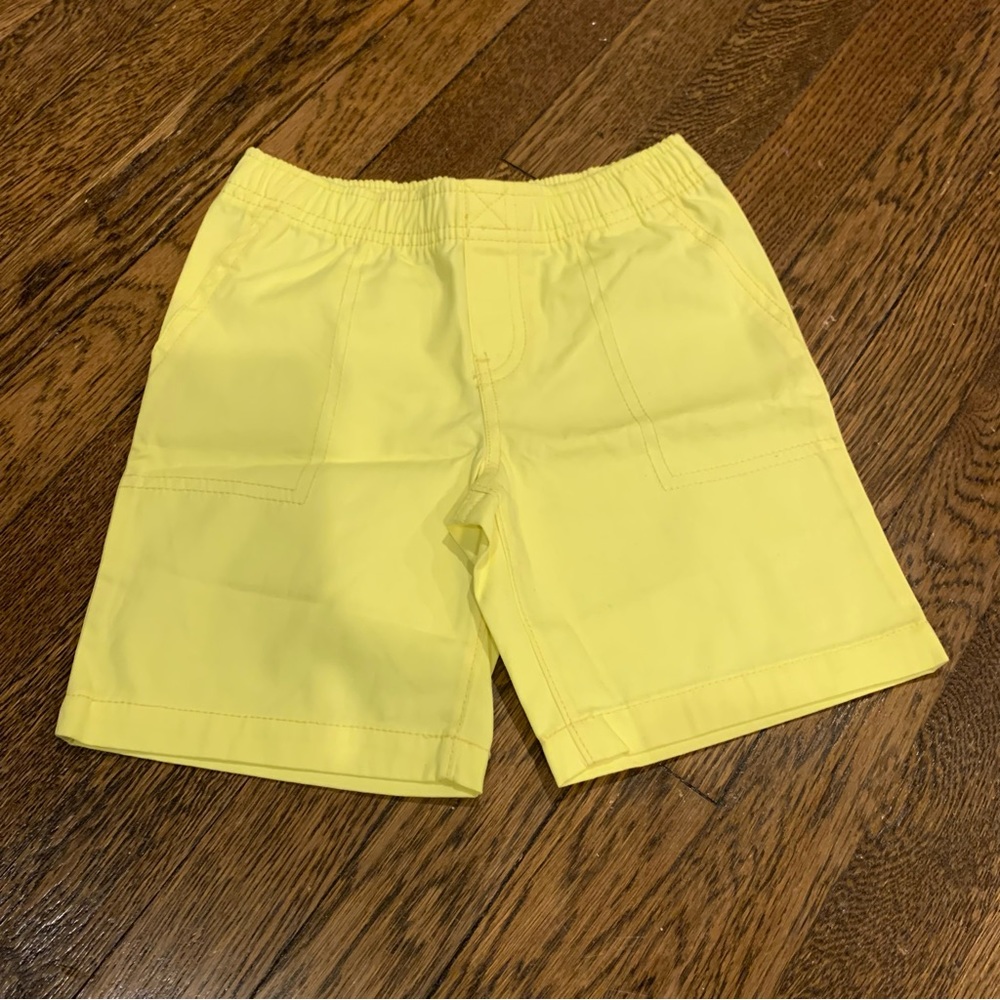 NWOT - Carter’s Poplin Shorts (Lemon Yellow) Size 4T.